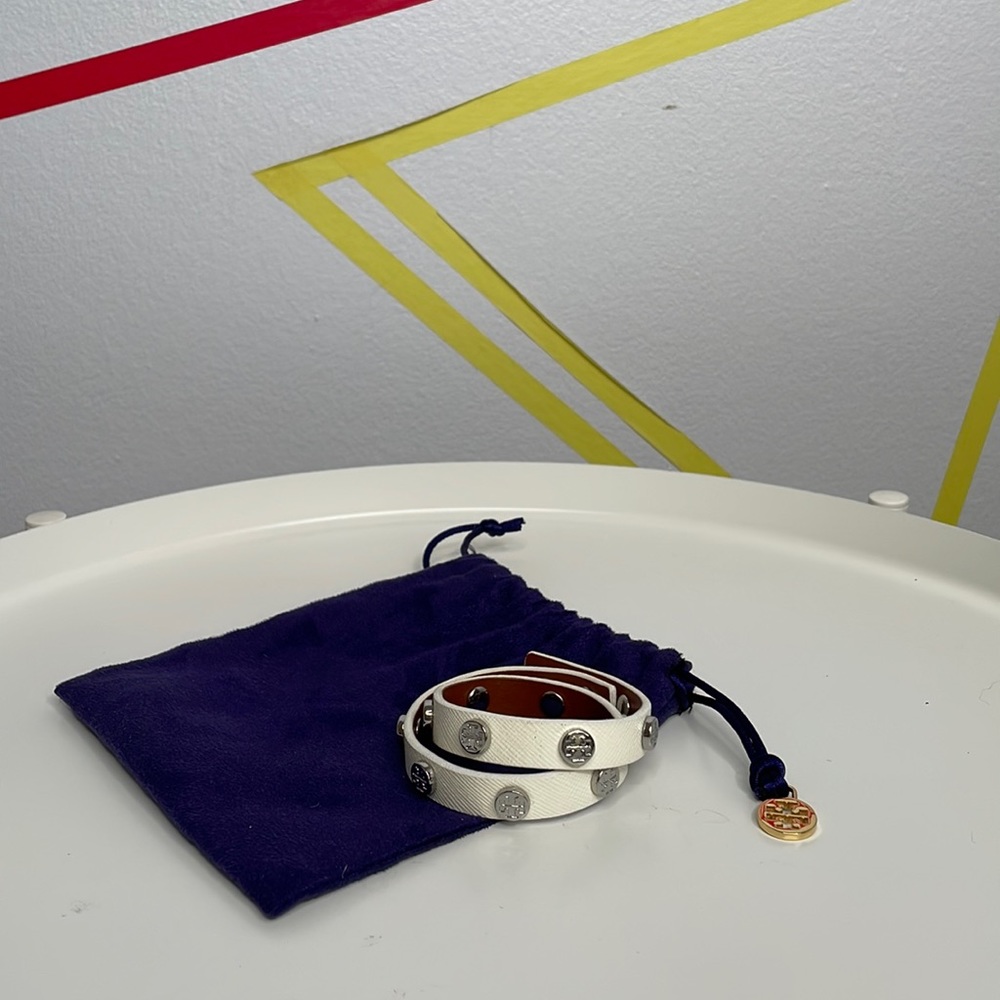 Tory Burch Leather Wrap Bracelet
